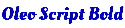 Oleo Script Bold шрифт